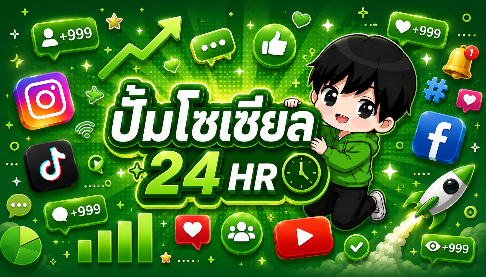 ปั้มโซเชียล (SMM)